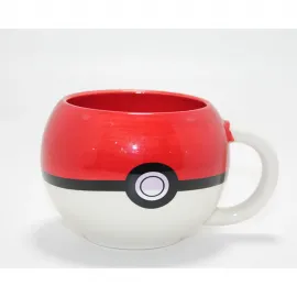 Pokemon Go Hayranlarına Özel Pokeball Tasarımlı 3D Porselen Kupa Bardak