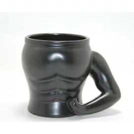 Kaslı Vücut Tasarımlı Porselen Kupa Bardak | Fitness ve Spor Severlere Özel Hediye Kupa