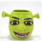 Shrek Temalı 3D Porselen Kupa Bardak | Eğlenceli ve Özgün Shrek Yüzü Tasarımı ile Kahve Keyfi