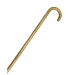 Doğal Ahşap Bambu Görünümlü Ergonomik Kavisli Saplı Şık Yürüme Bastonu 90 cm