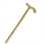 Ergonomik Rahat Tutuşlu Zarif Ahşap Baston | Doğal El Yapımı Yürüme Destek Değneği 90 Cm