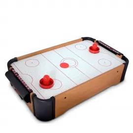 Kompakt Ahşap Masa Üstü Air Hokey Oyunu: Eğlenceli Mini Boyutlu Aile ve Çocuk Aktivitesi