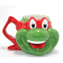 Ninja Kaplumbağalar Raphael Karakterli 3D Kabartmalı Seramik Koleksiyon Kupa Bardak