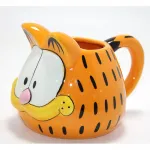 Garfield 3D Kabartmalı Karakter Tasarımlı Kupa Bardak | Eğlenceli Çizgi Film Biblo Mug