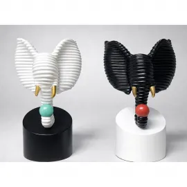 Modern Şık Polyester Fil Biblo: Özel Tasarım Dekoratif Fil Büstü Ev ve Ofis Hediyesi