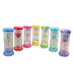 Dekoratif Plastik Çerçeveli Renkli 15 Dakika Kum Saati Zamanlayıcı – Ev ve Ofis İçin Şık Masaüstü Aksesuarı