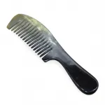 Premium Kalite Doğal Boynuz Kemik Tarak Ergonomik Saplı Kalın Dişli Saç Bakım ve Masaj Tarağı