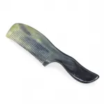 Gerçek Doğal Boynuz Tutmalı Ergonomik Saç Tarağı | Sağlıklı Saç Bakımı İçin 22 Cm