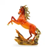 Görkemli Şahlanmış At Figürü Biblo - Polyester Ev ve Ofis Dekorasyonu Süs Eşyası