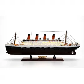 Özel Tasarım Ahşap Işıklı Titanik Gemi Maketi Biblo – Detaylı El Yapımı Koleksiyonluk Model