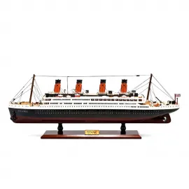 Özel Tasarım Ahşap Işıklı Titanik Gemi Maketi Biblo – Detaylı El Yapımı Koleksiyonluk Model