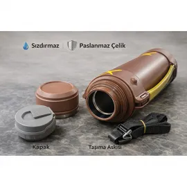 2500 ML Vakumlu Paslanmaz Çelik Spor Termos | Dayanıklı ve Şık Tasarım, Uzun Süre Isı Koruması