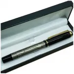 Atatürk Baskılı Şık Tasarım Krom Detaylı Siyah Tükenmez Kalem Hediye Kutulu