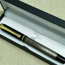 İstanbul Temalı Şehir Haritası Desenli Lüks Metal Tükenmez Kalem Özel Koleksiyon