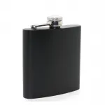 Premium Siyah Mat Buzlu 8 Oz Paslanmaz Çelik Cep Matarası – İçeceklerinizi Güvenle Taşıyın