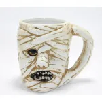 Antik Mısır Mumya Tasarımlı 3D Kabartmalı Korku Temalı Seramik Kupa Bardak