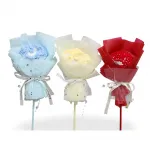 Zarif El Örgüsü Çiçek Buketi Tekli Tasarım: Her Ortama Renk Katan Özel Dekoratif Obje