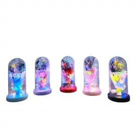 Işıklı Müzikli Romantik Gül Cam Fanus: Sevdiklerinize Kalıcı Hediye ve Dekorasyon