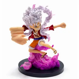 One Piece Monkey D. Luffy Gear 5 Anime Figürü 15 cm Özel Koleksiyon Biblosu
