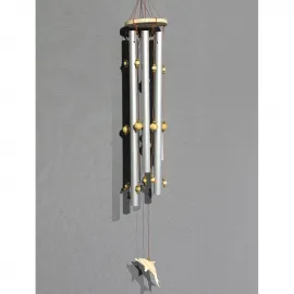 Yunus Figürlü Boncuklu Metal Rüzgar Çanı: Ev ve Bahçe İçin Modern Dekoratif Obje