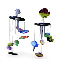 El Yapımı Renkli Deniz Canlıları Temalı Rüzgar Çanı | Ev, Bahçe ve Balkon Dekoru