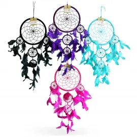 El Yapımı Otantik Düş Kapanı Rüya Kapanı Dream Catcher | Dekoratif Ev Duvar Süsü