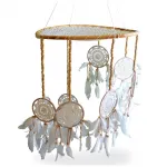 Büyük Boy El Yapımı Makrome Örgü Detaylı Düş Kapanı | Otantik Ev Dekorasyonu