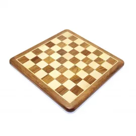 Zarif El Yapımı Masif Ahşap Satranç Tahtası 38x38 cm - Klasik Oyun ve Dekoratif Dokunuş