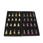 El Oyması Özel Tasarım Lüks Ahşap Satranç Taşları Seti | Koleksiyonluk Hediyelik