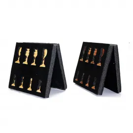 El Yapımı Ceviz ve Akçaağaç Satranç Taşları Seti | Koleksiyonluk Oyma Ahşap Figürler | Deluxe Tam Takım