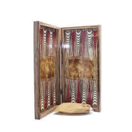 Vintage Dünya Haritalı Özel Tasarım Tavla Seti | Dekoratif ve Eşsiz Oyun Deneyimi