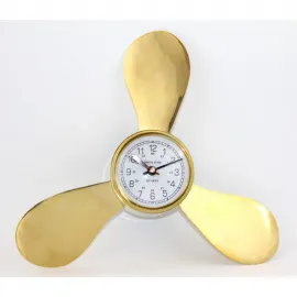 Otantik Pirinç Pervane Duvar Saati: Deniz Temalı Ev, Ofis ve Marin Dekorasyonlara Şık Dokunuş