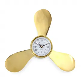 Otantik Pirinç Pervane Duvar Saati: Deniz Temalı Ev, Ofis ve Marin Dekorasyonlara Şık Dokunuş