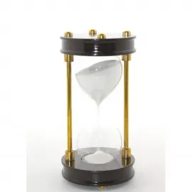 Zarif Pirinç Kum Saati | Masaüstü Dekoratif Zamanlayıcı | Ev ve Ofis Hediyelik Eşya