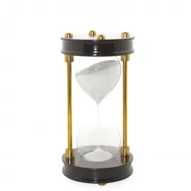 Zarif Pirinç Kum Saati | Masaüstü Dekoratif Zamanlayıcı | Ev ve Ofis Hediyelik Eşya