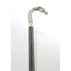 Zarafet ve Gücün Sembolü: El İşçiliği Krom At Başı Büstü Motifli Özel Tasarım Baston