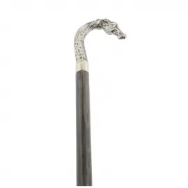 Zarafet ve Gücün Sembolü: El İşçiliği Krom At Başı Büstü Motifli Özel Tasarım Baston