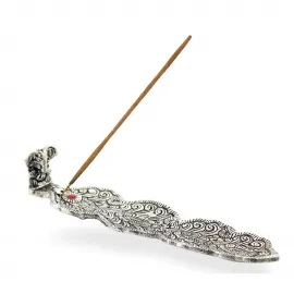 El İşçiliği Metal Kayık Ganeşa Tütsülük – Dekoratif Yoga ve Meditasyon Aksesuarı