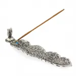 22 Cm El Yapımı Metal Kayık Baykuş Tasarımlı Uzun Tütsülük Dekoratif Obje & Aromaterapi