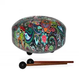 Etnik Desenli Tongue Drum Meditasyon Çanı ve Ses Terapisi Enstrümanı – Rengarenk Melodiler