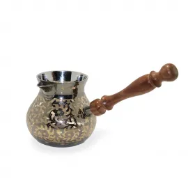 El Yapımı Otantik Pirinç Cezve 5 İnç - Geleneksel Türk Kahvesi Deneyimi