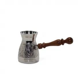 Geleneksel El Yapımı Otantik Pirinç Türk Kahvesi Cezvesi | 4.75 İnç Boyutlu Mükemmel Lezzet