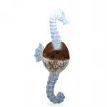 El Yapımı Ahşap Deniz Atı Duvar Askısı | Doğal Hindistan Cevizi Dekoratif Obje 63x25 cm