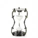 Antik Pirinç Kum Saati 14 Cm | Retro Dekoratif Zamanlayıcı | El Yapımı Otantik Hediyelik