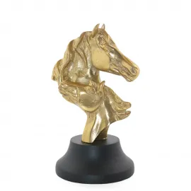 Zarif Pirinç At Büstü Heykeli: Güç, Asalet ve Sanatın Buluştuğu Dekoratif Parça