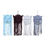 Modern Bohem El Yapımı Makrome Baykuş Düş Kapanı Duvar Dekoru | Şık Ev Aksesuarı