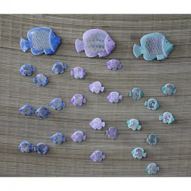 El Yapımı Dekoratif Balıklı Asmalı Rüzgar Çanı | Ev ve Bahçe İçin Özel Tasarım