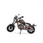 Vintage Metal Motosiklet Figürü - El Yapımı Klasik Bronz Chopper Biblo 30 Cm