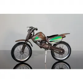 El Yapımı Retro Metal Motosiklet Biblosu: Otantik Motocross Tarzı Dekoratif Figür