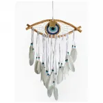 El Yapımı Nazar Boncuğu Göz Tasarımı Rüya Kapanı Düş Kapanı Dream Catcher Ev Dekorasyonu
